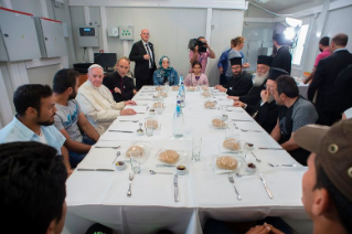 9-Visite du Pape François à Lesbos (Grèce)