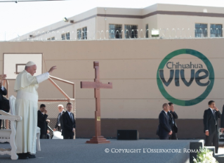 11-Viaje apostólico: Visita al Centro de Readaptación Social número 3 de Ciudad Juárez