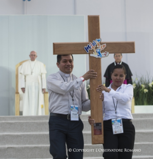 23-Apostolische Reise nach Mexiko: Begegnung mit den Jugendlichen