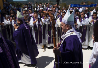 14-Voyage apostolique : Messe avec les communaut&#xe9;s indig&#xe8;nes du Chiapas (San Crist&#xf3;bal de Las Casas