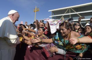 17-Viaggio Apostolico: Santa Messa con le comunità indigene del Chiapas 
