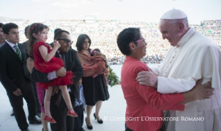 6-Apostolische Reise nach Mexiko: Begegnung mit den Familien