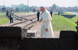 11-Voyage apostolique en Pologne : Visite au Camp de Birkenau