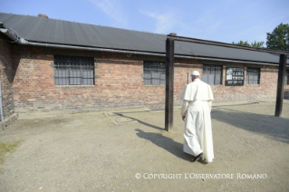 21-Viaje apostólico a Polonia: Visita a Auschwitz