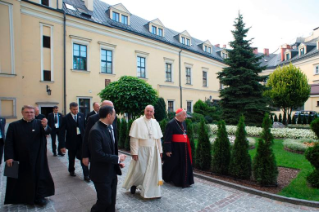 4-Apostolische Reise nach Polen: Gebet des Heiligen Vaters in der Basilika des hl. Franziskus in Krakau