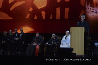 4-Viaje apostólico a Suecia: Evento ecuménico en el Malmoe Arena