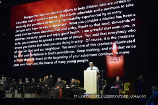 12-Viaje apostólico a Suecia: Evento ecuménico en el Malmoe Arena