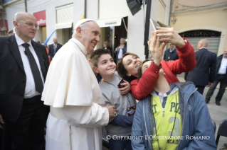 19-Pastoral Visit: Meeting with the people affected by the earthquake in Piazza Duomo