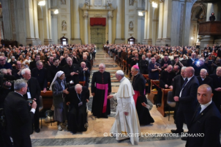 0-Pastoralbesuch in Cesena und Bologna: Begegnung mit Priestern, Ordensleuten, Seminaristen und St&#xe4;ndigen Diakonen