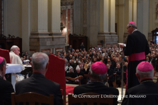 3-Pastoralbesuch in Cesena und Bologna: Begegnung mit Priestern, Ordensleuten, Seminaristen und St&#xe4;ndigen Diakonen