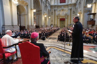 5-Pastoralbesuch in Cesena und Bologna: Begegnung mit Priestern, Ordensleuten, Seminaristen und St&#xe4;ndigen Diakonen