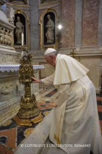 11-Pastoralbesuch in Cesena und Bologna: Begegnung mit Priestern, Ordensleuten, Seminaristen und St&#xe4;ndigen Diakonen