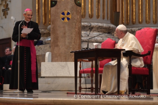 17-Pastoralbesuch in Cesena und Bologna: Begegnung mit Priestern, Ordensleuten, Seminaristen und St&#xe4;ndigen Diakonen