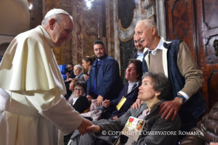 6-Visita pastoral a Cesena:  Encuentro con el clero, los consagrados, los laicos de los consejos pastorales, los miembros de la curia y los representates de las parroquias