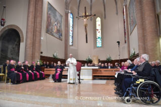 5-Visita pastoral a Cesena:  Encuentro con el clero, los consagrados, los laicos de los consejos pastorales, los miembros de la curia y los representates de las parroquias