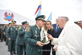 3-Viaggio Apostolico in Colombia: Parole ai militari e alle forze dell'ordine nell'Aeroporto Militare CATAM