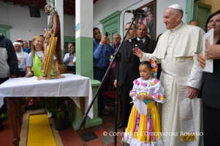 1-Apostolic Journey to Colombia: Encounter in "Hogar San José" children's home
