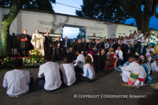 9-Viaggio Apostolico in Colombia: Arrivo alla Nunziatura Apostolica