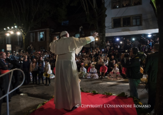 4-Viaggio Apostolico in Colombia: Parole del Santo Padre alla Nunziatura Apostolica di Bogot&#xe1;
