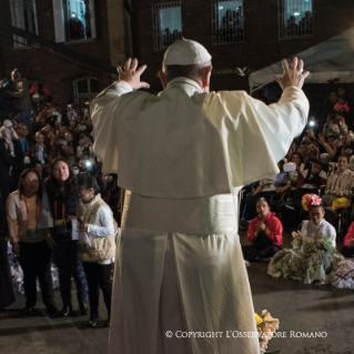 5-Viaggio Apostolico in Colombia: Parole del Santo Padre alla Nunziatura Apostolica di Bogot&#xe1;