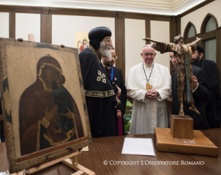 18-Apostolische Reise nach Ägypten: Höflichkeitsbesuch bei Papst Tawadros II. 