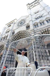 7-Visita pastoral a Génova: Encuentro con sacerdotes y religiosos