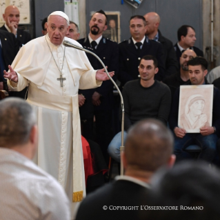 13-Visita Pastoral: Encontro com os detentos no Presídio de San Vittore