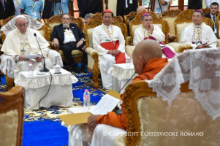 1-Apostolic Journey to Myanmar: Meeting with the Supreme &#x201c;Sangha&#x201d; Council of Buddhist Monks