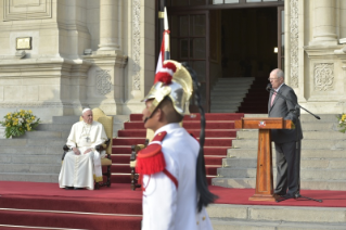 6-Viagem Apostólica ao Peru: Encontro com as Autoridades, com a Sociedade civil e com o Corpo Diplomático