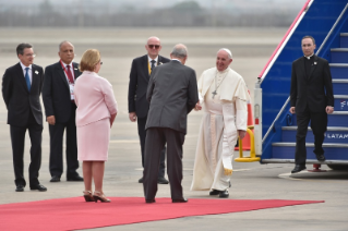 0-Viaje apostólico a Perú: Ceremonia de bienvenida