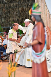19-Viaggio Apostolico in Per&#xf9;: Incontro con i popoli dell'Amazzonia  