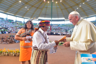 22-Apostolic Journey to Peru: Meeting with indigenous people of the Amazon Region