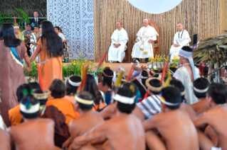 11-Apostolic Journey to Peru: Meeting with indigenous people of the Amazon Region
