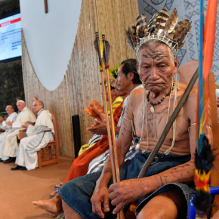 21-Apostolic Journey to Peru: Meeting with indigenous people of the Amazon Region