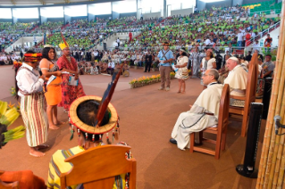20-Apostolic Journey to Peru: Meeting with indigenous people of the Amazon Region