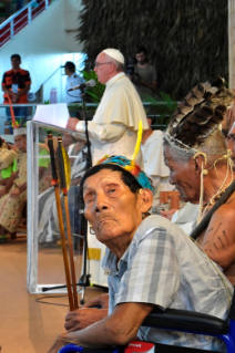 15-Apostolic Journey to Peru: Meeting with indigenous people of the Amazon Region