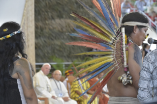 9-Apostolic Journey to Peru: Meeting with indigenous people of the Amazon Region 