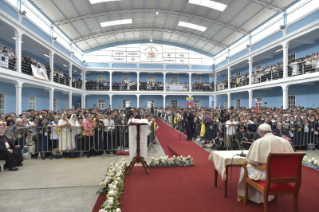 3-Apostolische Reise nach Peru: Begegnung mit den Priestern, Ordensleuten und Seminaristen der Kirchenprovinzen Nord-Perus 