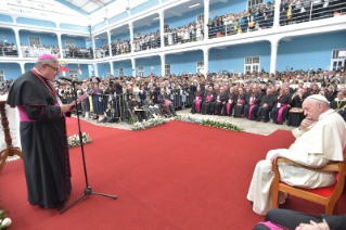 9-Apostolische Reise nach Peru: Begegnung mit den Priestern, Ordensleuten und Seminaristen der Kirchenprovinzen Nord-Perus 