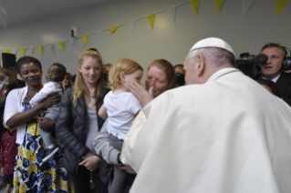 7-Apostolic Visit to Ireland: Visit to the day centre for homeless families of the capuchin fathers