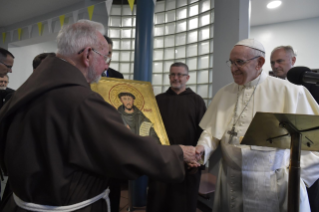 12-Apostolic Visit to Ireland: Visit to the day centre for homeless families of the capuchin fathers