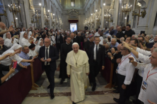 4-Pastoralbesuch in der Diözese Palermo: Begegnung mit dem Klerus, Ordensleuten und Seminaristen