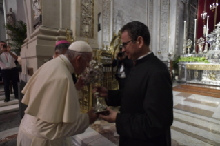 1-Pastoralbesuch in der Diözese Palermo: Begegnung mit dem Klerus, Ordensleuten und Seminaristen