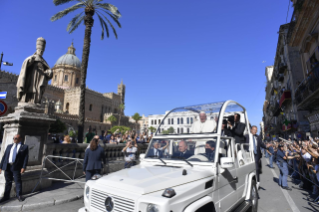 7-Pastoralbesuch in der Diözese Palermo: Begegnung mit dem Klerus, Ordensleuten und Seminaristen