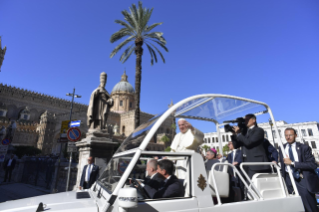 6-Pastoralbesuch in der Diözese Palermo: Begegnung mit dem Klerus, Ordensleuten und Seminaristen