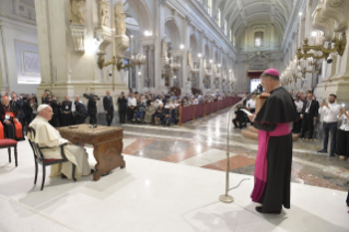 9-Pastoral visit to the diocese of Palermo: Meeting with the clergy, religious and seminarians