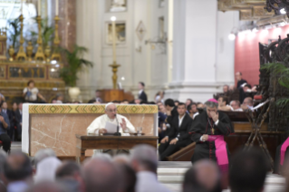 20-Pastoralbesuch in der Diözese Palermo: Begegnung mit dem Klerus, Ordensleuten und Seminaristen