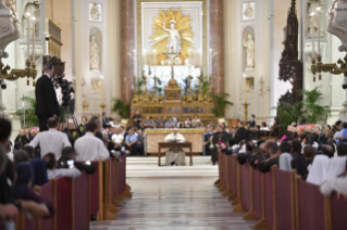 23-Pastoralbesuch in der Diözese Palermo: Begegnung mit dem Klerus, Ordensleuten und Seminaristen