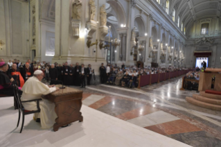 24-Visita pastoral a la diócesis de Palermo: Encuentro con el clero, los religiosos y los seminaristas