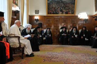 8-Viaggio Apostolico in Bulgaria: Visita al Patriarca e al Santo Sinodo  